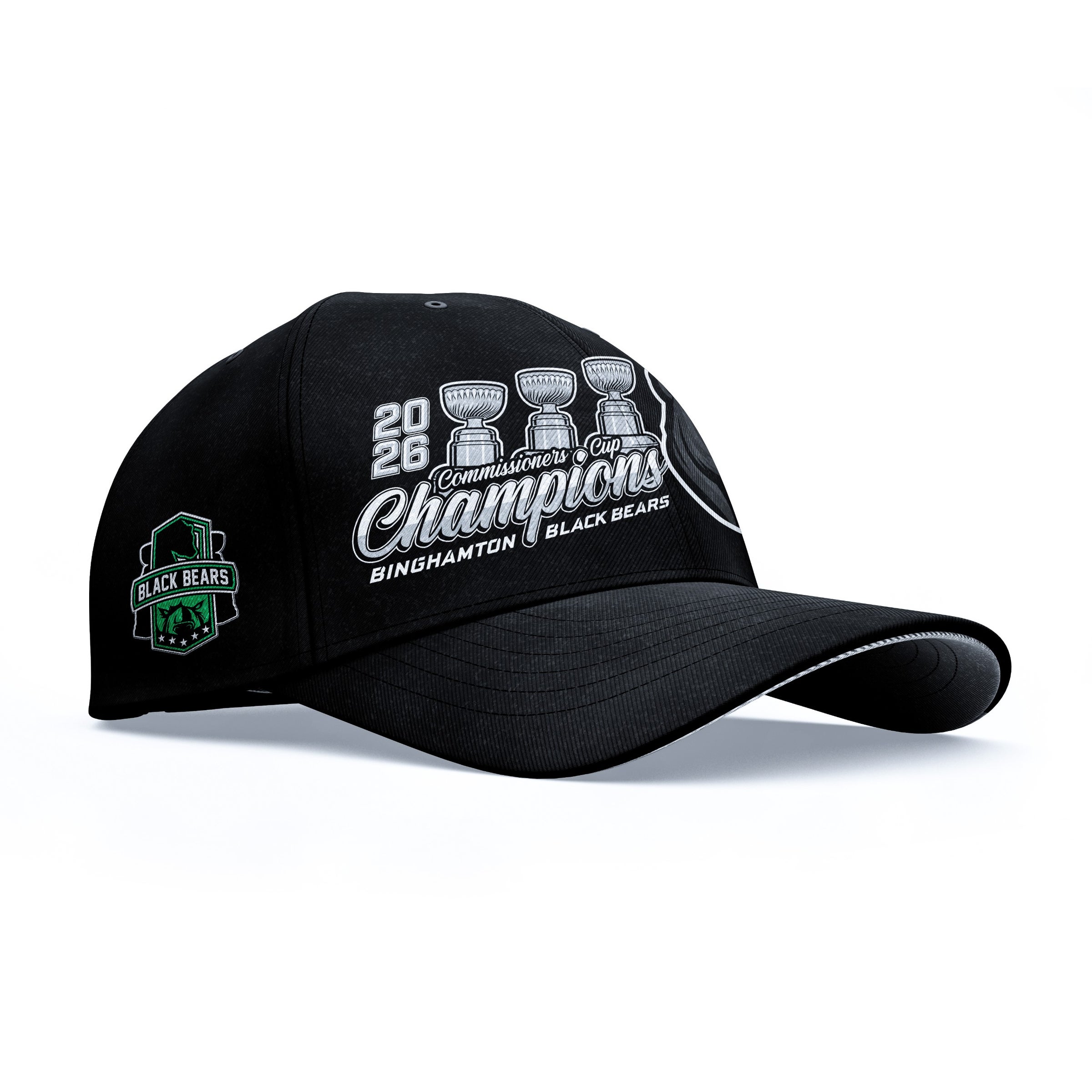 Black 2026 On-Ice Championship Hat | Binghamton Black Bears